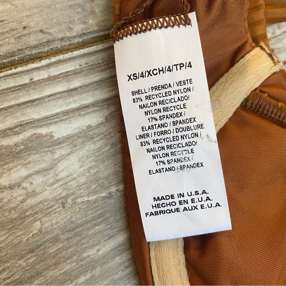 NWOT Vitamin A Demi bikini top chai brown eco ribbed fabric 14017 - Picture 11 of 12